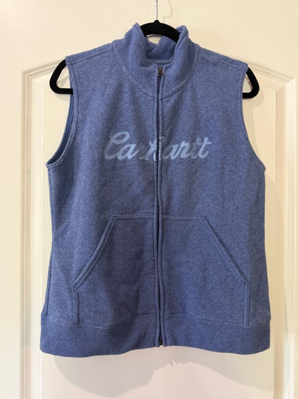 Carhartt Women’s Light Blue Fleece Vest - Full Zip (M)
